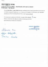 Foto: Ogłoszenie o wyniku postępowania zapytania ofertowego na dostawę materiałów preizolowanych dla ZEC Sp.z  o.o. w Orzyszu